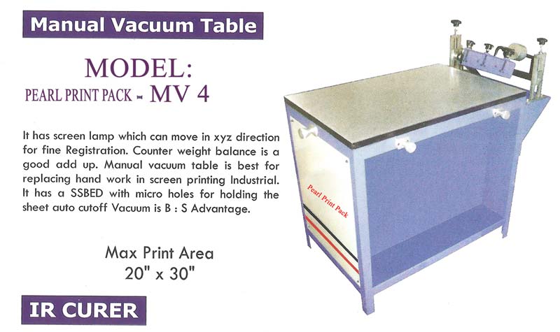 Manual Vacuum Table