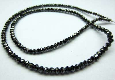 Black Moissanite Diamond Beads