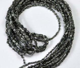 Natural Black Diamond Beads