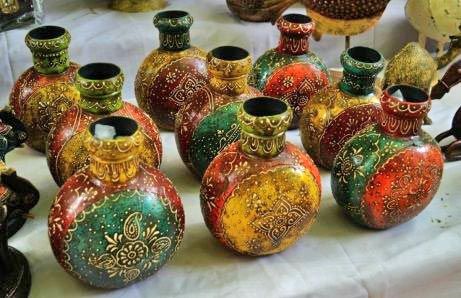 Coconut Shell Flower Vase