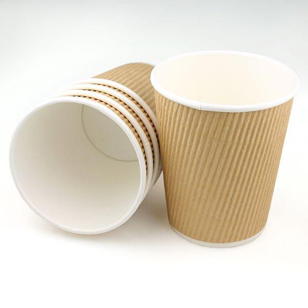 Brown Ripple Paper Cup