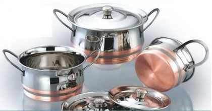 Oak Copper Lined Utensils