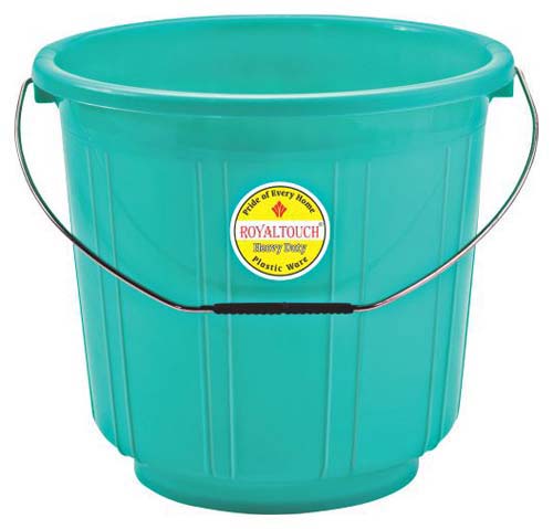 1107 Plastic Striped Bucket