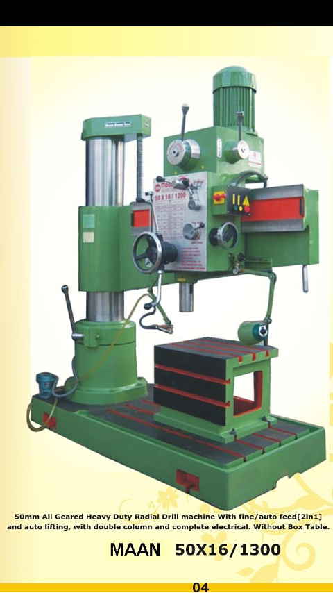 All Gear Head Radial Drilling Machine (50mm)