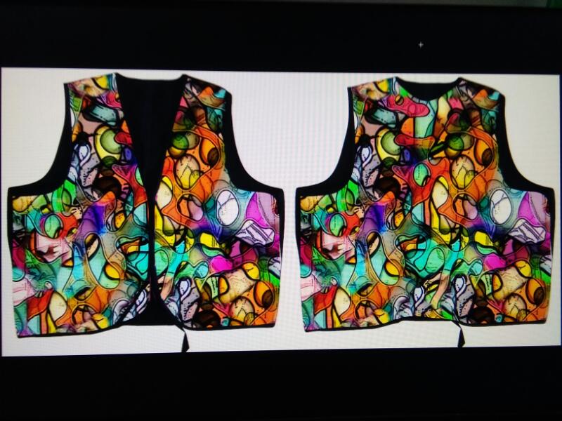 Ladies Digital Printed Vest 05