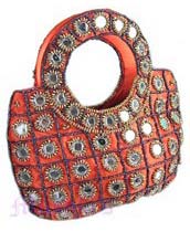 Silk Embroided Hand Bag