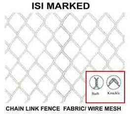 ISI Marked Chain Link Fence