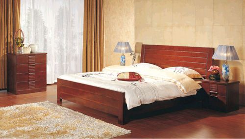 Wooden Double Bed 02