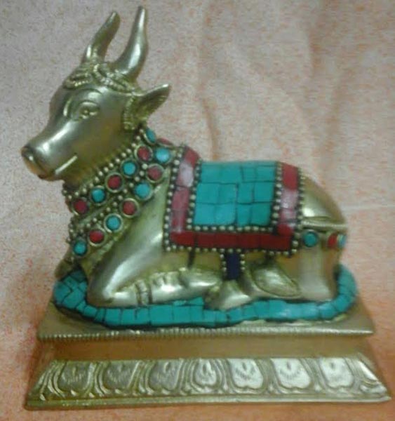 Brass Nandi Statue
