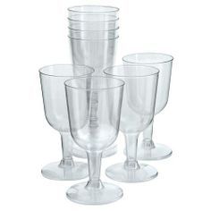 Disposable Plastic Wine Glasses 01