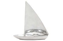 Silver Sail Boat