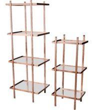 Bookcase Metal Glass Storage