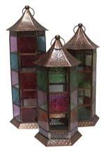 glass metal lantern