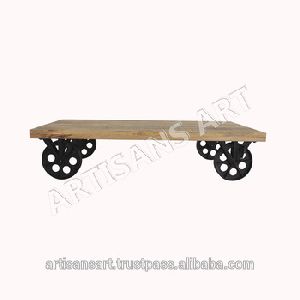 Luggage Cart Coffee Table