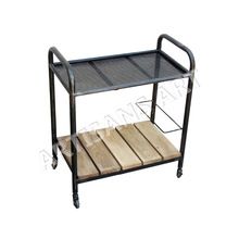 Wood Serving Trolley