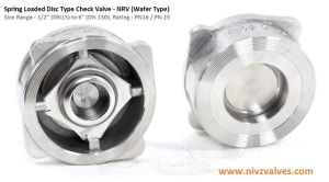 Spring Loaded Disc Check Valve