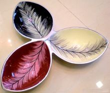 Organic Collection Leaf Dish Aluminum