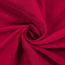 Red solid silk chanderi fabric