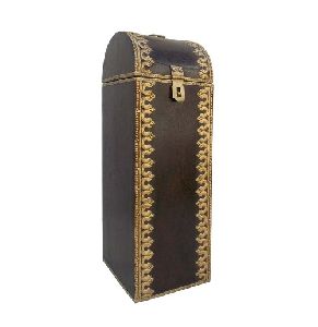 Brass Wine Bottle Case