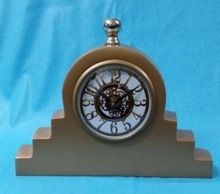 brass finish table clock