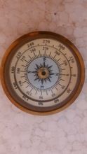 Pocket Brass glass Compass gift