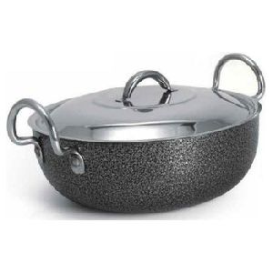 Hard Coating Aluminium Deep Kadai