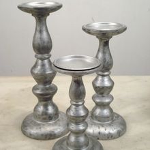 Aluminum Pillar Candle Holder