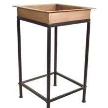 Metal storage side tables