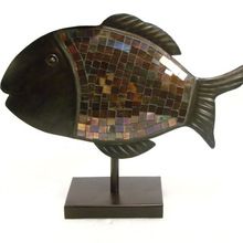 Mosaic Fish Table Decor