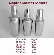 Stainless Steel Cocktail Shakers