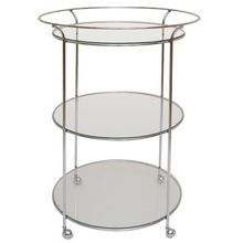 3 Tier Round Trolley