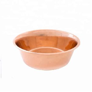 Copper Round Dish