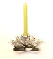 aluminium lotus candle holder