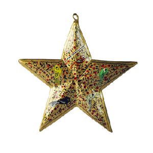 Christmas star tree ornament