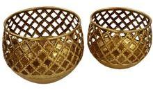 Brass Perforated Planter