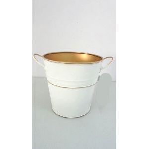 Round Mini Flower Pot with Handle