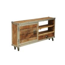 Industrial Wooden Media Cabinet