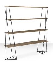 WOODEN SHELF WITH IRON