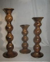 Antique Wood Candle Stand