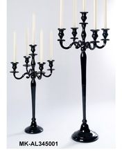 Black Color Aluminum Candelabra