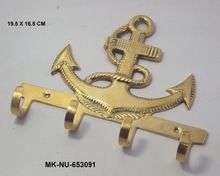 Brass Marine Anchor Wall Hooks
