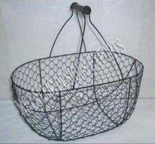 Metal Storage Shopping Basket