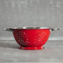 Red Stainless Steel Colander