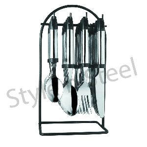 Stainless steel cutlery stand