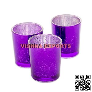 Hot Sale Purple Mercury Glass Votives For Wedding