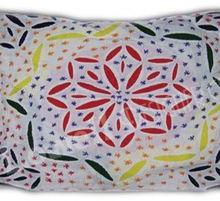 APPLIQUE WORK CUSHION COVER