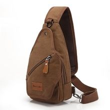 brown canvas backpack bag