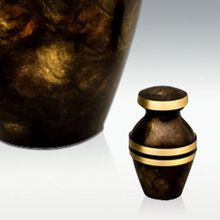 Autumn Brass Metal Cremation Urn
