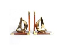 Bookend Brass Ship