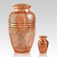 Copper Oak Brass Metal Cremation Urn